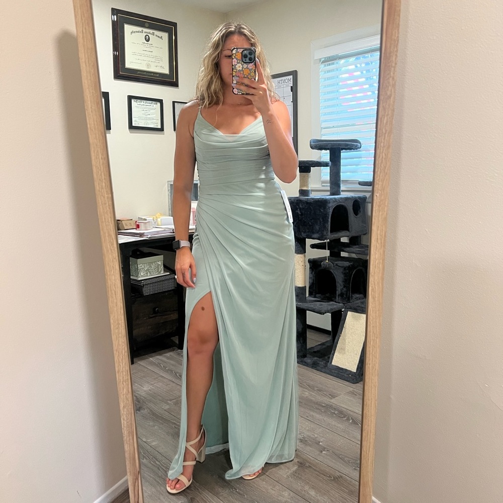 Size 8 agave bridesmaid dress